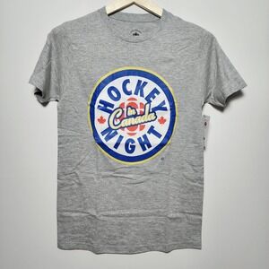 CBC Hockey Night in Canada Graphic Logo T-Shirt Heather Gray Small